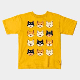 Shiba Grid Kids T-Shirt